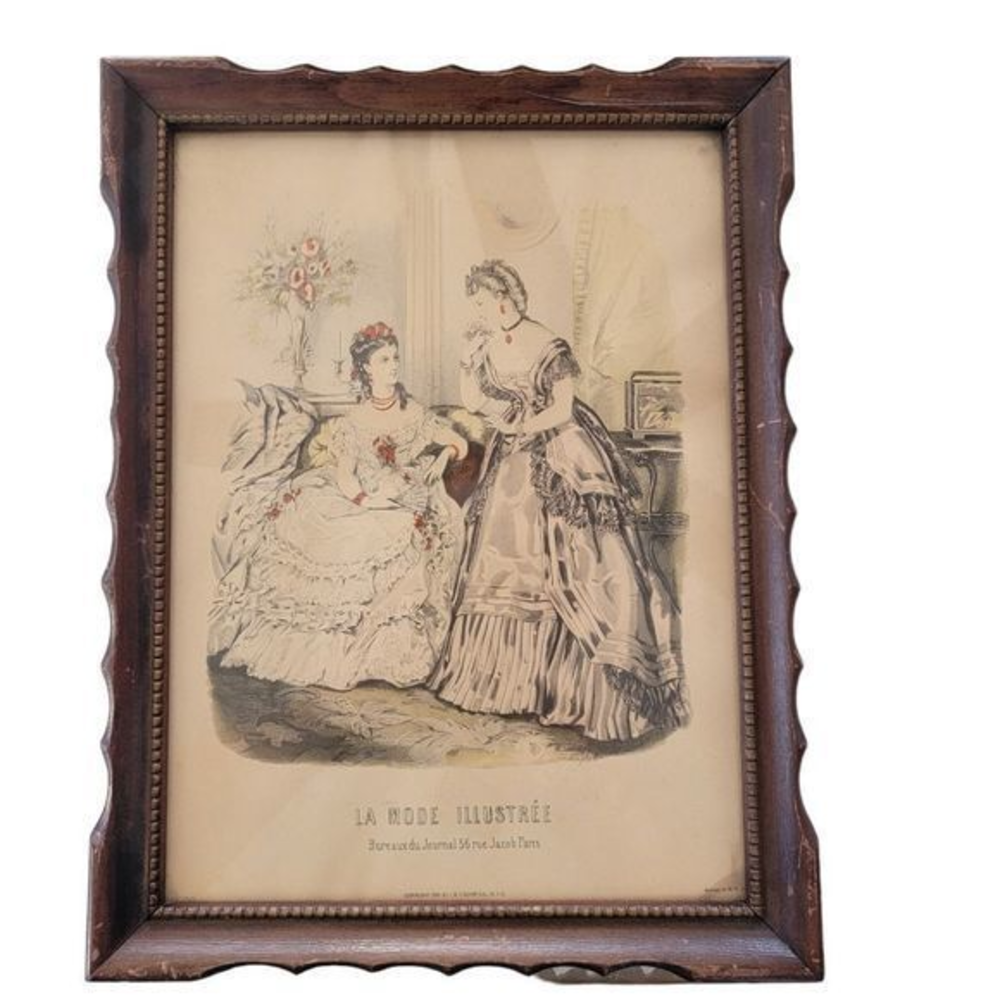 La Mode Illustree Framed Print Bureaux du Journal 56 Rue Jacob Paris 1840